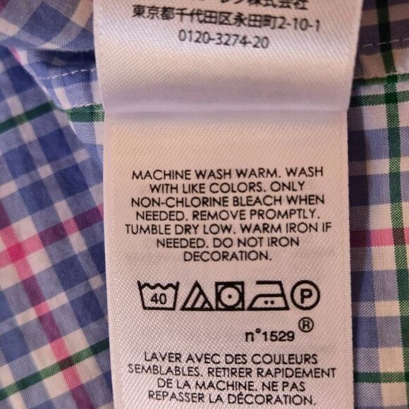 Ralph Lauren Mens Plaid Classic Fit Cotton Button Down Shirt Multicolor Large - Picture 8 of 10